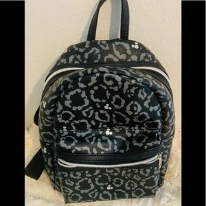 Gray and black leopard Disney Parks Mini Backpack